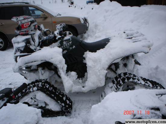 Yamaha na sněhu