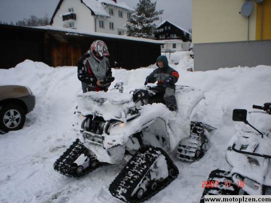 Yamaha na sněhu